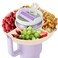 insefocc Stanley Cup 40 oz Snack Bowl with Handle, Compatible with Stanley Cup 40 oz Snack Bowl with Handle, Reusable Snack Bowl, Stanley Accessories, Silicone (White Snack Bowl)