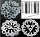 Magnoloran 44 Cookie Stencils+2 Mesh Powder Shakers+1 Coffee Latte Art Pen, Cake Stencils Coffee Decoration Stencils Coffee Art Templates Coffee Mold Tool for Christmas Thanksgiving Cake Coffee