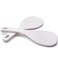 Vonty 2pcs Plastic Non Stick Rice Paddle Spoon Rice Spatula 7.4 Inch, White B