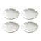 Gaolinci Zen Ceramic Plate, 4 Inches Lotus Shaped Appetizer Plates, Dessert Plate, Nut Plate (Set of 4)