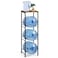 5 Gallon Water Bottle Jug Holder 3-Tier Water Bottle Holder Organizer with Top Shelf, Heavy Duty Water Dispenser Stand Rack for Kitchen Living Room Office, Rustic Brown