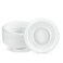 PLASTICPRO 100 PCS White Plastic Soup Bowls 12 oz Premium Quality Light Weight Dishes Disposable Plastic Bowls for Parties Weddings