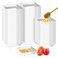GothaBach 100 Pcs Mini Dessert Plates, Clear Disposable Mini Plastic Tray, Mini Plastic Dish for Sauce, Dessert, Fruit or Appetizer(2.4'')