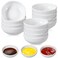 Ninehaoou 12 Pcs Dip Bowls Set 1.7oz Sauce Dipping Bowls Soy Sauce Dishes Bowls Small Round Bowls for Dipping Tomato Sauce, Soy, BBQ and Other Party Supplies(White)