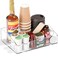 Neatsure Coffee Bar Station Organizer, Acrylic Countertop Holder for Coffee Pod Cup Condiment Stirrers Snack Tea, Coffee Bar Accessories, Decor and Essentials, Gift for Coffee Lovers, Clear