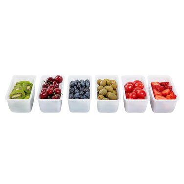 Restaurantware-CADDY INSERT ONLY: Bar Lux 1 Pint Insert For Condiment Dispenser, 1 Replacement Insert For Garnish Caddy - Condiment Caddy Sold Separately, Sturdy, White Plastic Tray Insert
