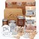 RimCereal Housewarming Gift for New Home 19Pcs House Warming Gift Set for Couple Friend Women Men Home Sweet Home Housewarming Gift Basket for New House Apartment Kitchen Dinner Set (Nature,Classic)