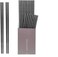 HIWARE 10 Pairs Fiberglass Chopsticks - Reusable Chopsticks Dishwasher Safe, 9 1/2 Inches - Black