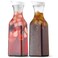NETANY Plastic 50 Oz Water Carafe with Flip Top Lid, Set of 2 Square Base Juice Containers, Clear Plastic Pitcher - for Water, Iced Tea, Juice, Beverage, Cold Brew and Mimosa Bar - HAND WASH ONLY