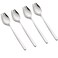 Sporks, 4-Pack 18/10 Spork Stainless Steel, Metal Spork for Everyday Household Use, 7.4-Inch Long Handle Dessert Spoons Ice Cream Spoons Salad Forks, Spork for Fruit Appetizer Dessert