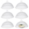 Gerrii 6 Pcs Metal Mesh Food Cover Outdoor Mesh Food Tents Dome Screen Plate Covers for Dinner Plates Reusable Fruit Fly Nets Picnic Food Umbrella for Table, BBQ, Camping, Party (White,11 Inch)