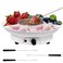 Electric Fondue Pot Set for Chocolate and Cheese Chocolate Fondue Kit with Dipping Forks, Temperature Control, 9-ounce Detachable Bowl, for Chocolate Melts Cheese Melts (White)