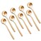 8Pcs Gold Coffee Spoons - 5.25" Gold Espresso Spoons Mini Gold Spoons for Coffee Gold Teaspoons Gold Stirring Spoons for Coffee Gold Dessert Spoons - Small Gold Spoons Mini Spoon Gold Tea Spoons