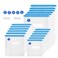 Sous Vide Bags 25Pcs, Reusable BPA Free Vacuum Sealer Bags Vacuum Food Storage Bags for Cooking/Food Storage/Microwave Heating - 3 Size 18Pcs Vacuum Zipper Bags &amp; 5 Air Valves &amp; 2 Seal Clips