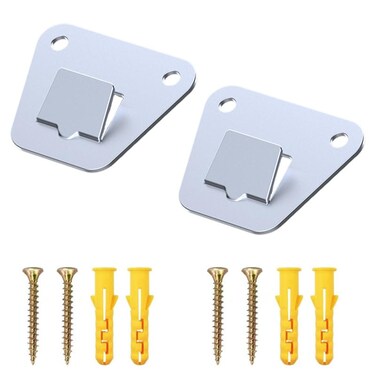 2 Pack Wall Fan Mounting Bracket - Wall Mount Fan Brackets Holders - Solid Steel Fan Wall Mount Bracket with Fastening Screws (2 Pack)