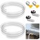 2 Pack Air Conditioner Drain Hose- 3 Ft Portable Leakproof AC Drain Hose Kit- Universal AC Drain Pipe Replacement with 3/5 Inch Hose Connector and Clamp for Window AC Mini Split Unit Parts