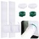 Dandat 2 Set Portable Ac Window Kit Window Seal for Portable Air Conditioner Adjustable Window Vent Kit with Drawstring and Adhesive Fastener for Dryer Hose Casement Window Door (24 to 36 Inches)