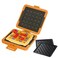 MKYSAIL Toaster,Microwave Toaster, Sandwich Maker, Waffle Maker, Panini Maker, Dishwasher Safe,NO Electricity,Wireless,Time Saving,Fast (Orange, Microwave Sandwich and Waffle Maker)