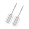 2 Pcs Hand Mixer Attachments Beaters, Hand Mixer Beaters Attachments for Kitchenaid Stainless Steel Replacement Parts for Hamilton Beach 62682RZ 62692 62695V 64699 Mixer
