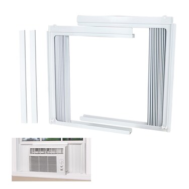 LBG Products Window Air Conditioner Side Panel and Frame Set,AC Accordion Filler Kit,Fits Most 5000BTU Window Air Conditioners