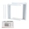LBG Products Window Air Conditioner Side Panel and Frame Set,AC Accordion Filler Kit,Fits Most 5000BTU Window Air Conditioners