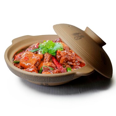 Casserole Pot Clay Bowl 40oz Red Shallow Pan for Cooking Dolsot Bibimbap Soup Baking Dishes Oven (Earthy yellow M)