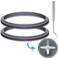 Blender Gasket Replacement 2 Pcs with 1 X Crochet Hook for Nutribullet Gasket Replacement Nutribullet Replacement Parts for Nutribullet Blender 600W and Nutribullet Pro 900W