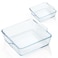 2pcs Small Baking Dishes, Square Glass Baking Dish for Oven, Approximately 5x5 Baking Dishes, Mini Individual Casserole Dishes, Oven Safe Glass Bakeware Cake Pan