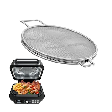 KINLYBO Splatter Shield for Ninja Foodi IG651, Replacement Stainless Steel Splatter Screen Air Fryer Accessories for Ninja Foodi Smart XL Pro 7-in-1 Indoor Grill, IG600, IG601, IG651 Air Fryer