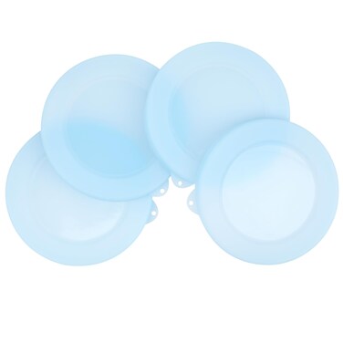 KIICII 4 Pack Silicone Lids for Corelle Vitrelle 18-Oz Soup/Cereal Bowls, Freezer &amp; Microwave &amp; Dishwasher Safe (Bowl not included)