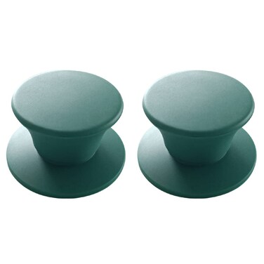 JoyTube Universal Pot Pan Lids Replacement Knob, Silicone Heat Resistant Pan Cover Holding Handles BPA Free Dishwasher Safe Fits Skillets and Kitchen Cookware (Pack of Two-Blackish Green)