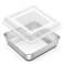 Onader 9x9 Inch Square Cake Brownie Baking Pan with Lid Stainless Steel Lasagna Pan