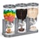 Umigy 1 Pack Triple Indispensable Dry Food Dispenser Cereal Container Candy Dispenser Machine for Storage Preserving Dispensing Kitchen Rice Nuts Granola Snack Gumball Countertop (Gray)