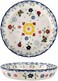 Mateda Ceramic Pie Pan Pie Dish for Oven 10 Inch Pie Plate Round Bakeware (Butterfly)