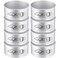 Sunnyray 8 Pcs 4 Inch Springform Pan Mini Springform Pan Small Leakproof Round Cake Pan Mini Cheesecake Pan with Removable Bottom Nonstick Baking Cake Mold for Mini Cheesecake Pizza (Silver)