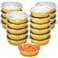 Zhehao 20 Pcs Aluminum Foil Pans with Lids Gold 2X Thicker Heavy Duty Foil Pan Disposable Baking Pans with Lids Disposable Cookware Tin Food Containers for Cake Pie Cooking Oven(10 Inch/ 68 Oz)