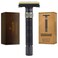 VIKINGS BLADE Adjustable Double Edge Safety Razor + Luxury Case. Smooth, Reusable, Eco-Friendly (The Emperor &ldquo;Augustus&rdquo;)