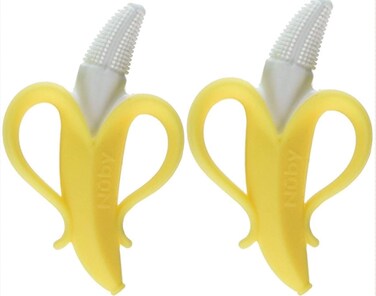 Nuby Nananubs Banana Massaging Teether (Pack of 2)