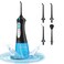 Water Dental Flosser Cordless, Portable and Rechargeable Water Teeth Pick with 3 Modes 4 Jet Tips, 300 ML IPX7 Waterproof Dental Flosser