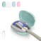 ELMWAY Toothbrush Holder, Toothbrush Cleaner Case, Portable USB Charging Toothbrush Cover with U V-C Light, Travel Toothbrush Holder (Green)