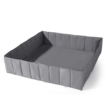 48x48 Inch Sandbox for Kids -Large Sand Pit for Backyard Fun, Outdoor Playtime, Foldable Ball Pit, Awesome Birthday Gift! (Sand Not Included)