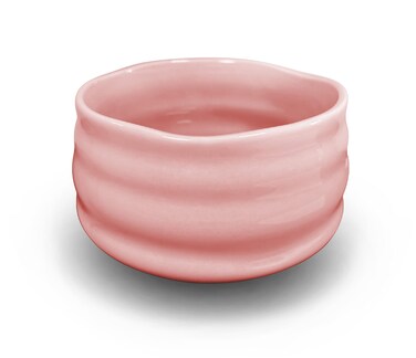 AIYICIII Ceramic Matcha Bowl, Handmade Japanese Green Tea Cup,Matcha Tea Whisk Bowl For Ceremony Chawan 500ml 17oz (Pink)