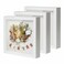 Muzilife 8x8 Shadow Box Picture Frame with Linen Board Deep Wood Glass Display Case Ready to Hang Sports Memorabilia, Pins, Awards, Medals, Wedding, Tickets and Baby Memory Photos, White, 3Pcs