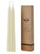 Natural White Beeswax Taper Candles, DEYBBY Smokeless and Dripless Beeswax Candles, 8Hrs Burn Time, 8 inch, 2 Pack