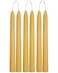 Viyffo 8 Inch Beeswax Taper Candles Set of 6, Natural Unscented Bee Wax Candle, Long Tall Tapered Candlesticks Wedding Home Decor Dinner