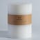 MOZEAL Extra Large 3 Wick White Pillar Candle, 6" x 6", Unscented, Dripless, Smokeless, and Clean-Burning. Approx. 160 Hours of Burn Time. Perfect for Weddings, Dinners, Christmas and Home Decor
