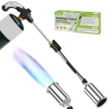 Propane Torch Weed Burner, 1,200,000 BTU High Output Weed Torch Flame Thrower, Weed Burner Torch for Propane Tank, Blow Torch for Weeding, Charcoal Starter, Roofing, Snow Melting(Fuel Not Included)