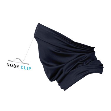 IKU Sportswear Neck Gaiter, UPF 50, Breathable, Liquid Repellent, with Nose Clip for Men-Women