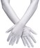 Opera Gloves 1920s Long Glove Classic Satin Elbow Length Gloves 22 Inch Adult Size for Women Lady Special Occasion Evening Party (White)