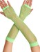 OTPEH Lone Fishnet Gloves Fingerless For Women Fish Net Arm Sleeve Mesh Emo Goth Punk 80s Scene Accessories
